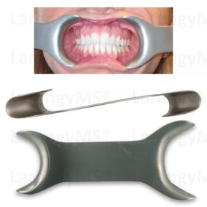 Retractores de mejillas fotográficas con doble extremo pequeño, (Acero inoxidable alemán).