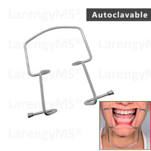 Retractor Orringer pequeño n.° 1, mordaza para labios y mejillas, sujetalenguas,(Acero inoxidable alemán).